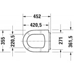 Toilet-seat soft closing, style: Wrapover, color: White Toilet seats & covers Toilet-seat soft closing, style: Wrapover, color: White Toilet seats & covers