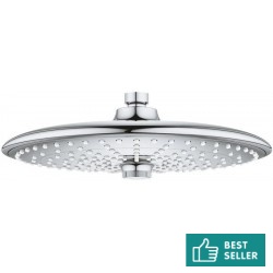 Κεφαλή ντους επίτοιχος τύπος / οροφής 26x26 από ABS 3 ροών, χρώμα: Χρωμέ επιφάνεια: Γυαλιστερή