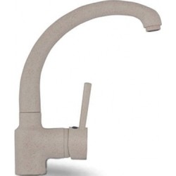 Kitchen tap Deck-mounted material: Brass Beige, color: Beige surface: Matt Deck-mounted
