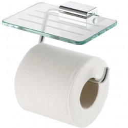Paper holder with shelf material: Brass, color: Chrome surface: Glossy Toilet paper holders