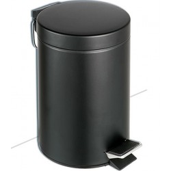 Waste bin material: Inox 3 lt Closed Floor standing, color: Black surface: Matt Dustbins