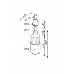 Dispenser από ορείχαλκο επικαθήμενος τύπος 1000ml, χρώμα: Χρωμέ επιφάνεια: Γυαλιστερή Dispenser από ορείχαλκο επικαθήμενος τύπος 1000ml, χρώμα: Χρωμέ επιφάνεια: Γυαλιστερή