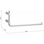 Towel 29x12 AISI 316 Fixed material: Inox single, color: Chrome surface: Brushed Towel rails