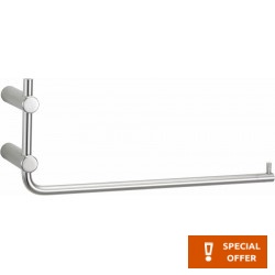 Πετσετοθήκη 29x12 AISI 316 σταθερή από inox μονή, χρώμα: Χρωμέ επιφάνεια: Βουρτσισμένη