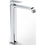 Wash basin tap Deck-mounted for free-standing washbasin material: Brass mixer With push-open waste set, color: Chrome surface: Glossy Deck-mounted
