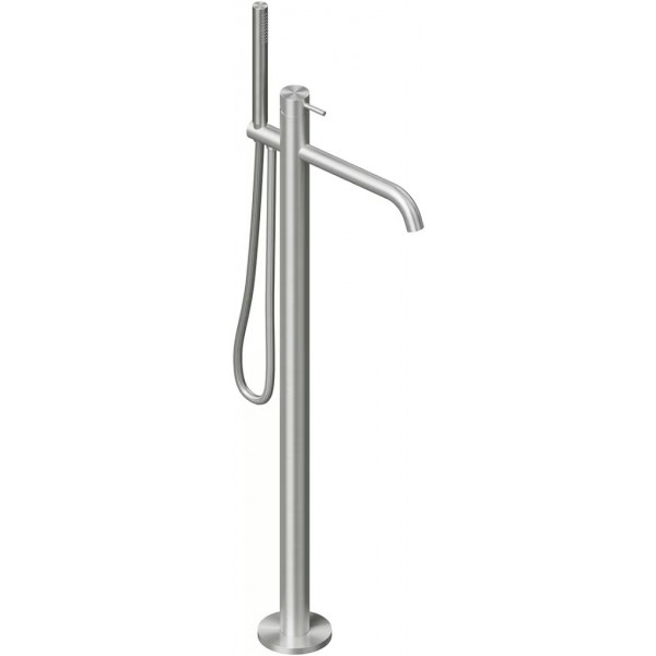 Bathtub tap Floor-standing complete AISI 316 material: Inox, color: Chrome surface: Brushed Floor standing