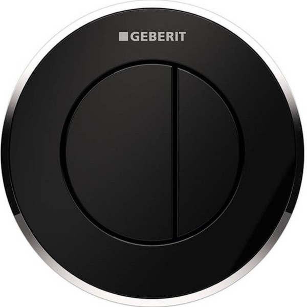 Flush wall plates for concealed cistern dual flush valve material: ABS Mechanical with string, color: Black surface: Matt Flush plates