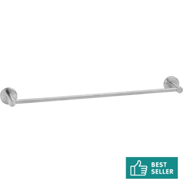 Towel 58cm AISi 304 Fixed material: Inox single, color: Chrome surface: Brushed Towel 58cm AISi 304 Fixed material: Inox single, color: Chrome surface: Brushed