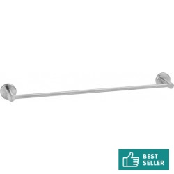 Πετσετοθήκη 58cm σταθερή από inox μονή, χρώμα: Χρωμέ επιφάνεια: Βουρτσισμένη Πετσετοθήκες