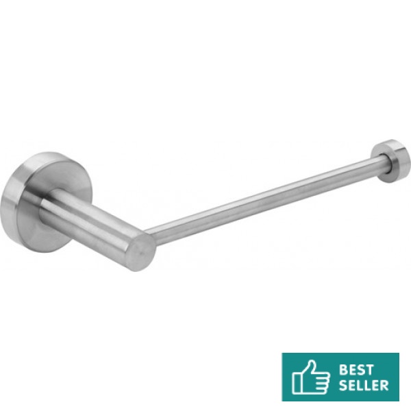 Χαρτοθήκη ανοιχτή από inox, χρώμα: Χρωμέ επιφάνεια: Βουρτσισμένη Χαρτοθήκες