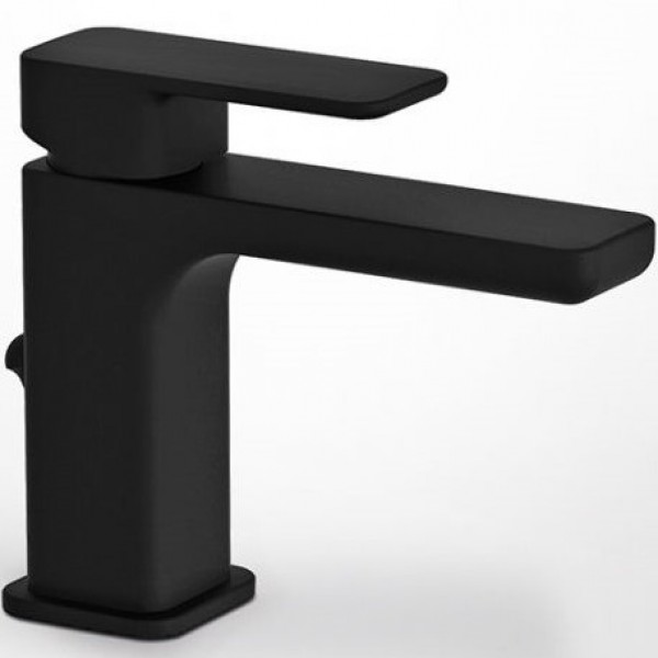 Wash basin tap Deck-mounted material: Brass mixer With pop-up waste set Μ size, color: Black surface: Matt Deck-mounted Wash basin tap Deck-mounted material: Brass mixer With pop-up waste set Μ size, color: Black surface: Matt Deck-mounted