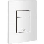 Πλακέτα εντοιχιζόμενου καζανακίου από ABS διπλής ενέργειας με πνευματικό μηχανισμό, χρώμα: Λευκό επιφάνεια: Γυαλιστερή Πλακέτες