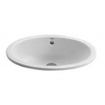 Washbasin Under counter 56x42x18 material: Porcelain With overflow, color: White surface: Glossy Under counter