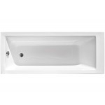 Bathtub Rectangular 170x75 material: Acrylic, color: White no grab bars surface: Glossy