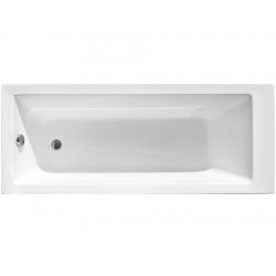 Bathtub Rectangular 170x75 material: Acrylic, color: White no grab bars surface: Glossy
