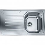 Νεροχύτης ανοξείδωτος 86x50 από inox επιφάνεια: Λεία ματ με πάγκο αριστερά / με πάγκο δεξιά ένθετος 1 γούρνα αντιστρεφόμενος, New Value, χρώμα: Χρωμέ Ανοξείδωτοι Νεροχύτης ανοξείδωτος 86x50 από inox επιφάνεια: Λεία ματ με πάγκο αριστερά / με πάγκο δεξιά ένθετος 1 γούρνα αντιστρεφόμενος, New Value, χρώμα: Χρωμέ Ανοξείδωτοι