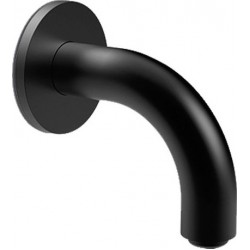Spout (Nozzle) 10cm Wall-mounted material: Brass, color: Black surface: Matt
