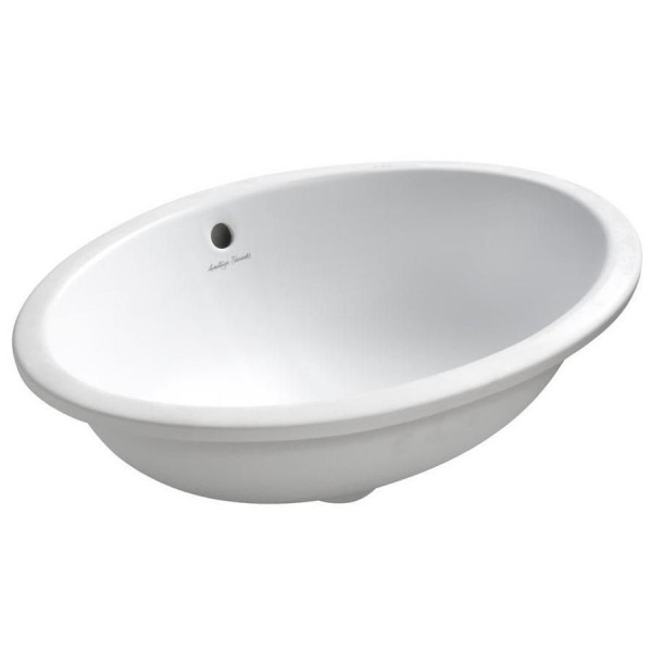 Νιπτήρας υποκαθήμενος 50x36 από πορσελάνη by Ideal Standard, (56x42) με υπερχείλιση, χρώμα: Λευκό επιφάνεια: Γυαλιστερή Υποκαθήμενοι