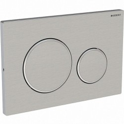 Πλακέτα εντοιχιζόμενου καζανακίου από inox διπλής ενέργειας μηχανικά με έλασμα, χρώμα: Χρωμέ επιφάνεια: Γυαλιστερή Πλακέτες