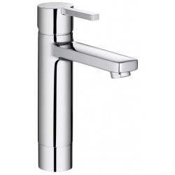 Wash basin tap Deck-mounted L size material: Brass mixer With pop-up waste set, color: Chrome surface: Glossy Deck-mounted