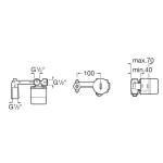 Wash basin tap Wall-mounted - concealed part mixer Wash basin tap Wall-mounted - concealed part mixer