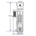 External flush cistern mechanism material: Plastic External flush cistern mechanism material: Plastic
