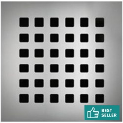 Grate material: Inox 10x10, color: Chrome