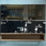 Bathroom mirror, shape: Rectangle 80x60x15 material: Wood composite, color: Wood Oak Mirrors Bathroom mirror, shape: Rectangle 80x60x15 material: Wood composite, color: Wood Oak Mirrors