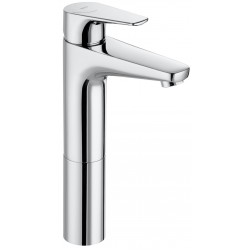 Wash basin tap Deck-mounted for free-standing washbasin material: Brass mixer Without waste, color: Chrome surface: Glossy Deck-mounted