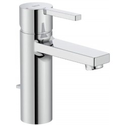 Wash basin tap Deck-mounted material: Brass mixer With pop-up waste set Μ size, color: Chrome surface: Glossy Deck-mounted