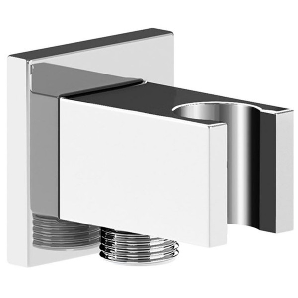 Shower holder Fixed With Outlet elbow material: Brass, color: Chrome surface: Glossy Shower holders