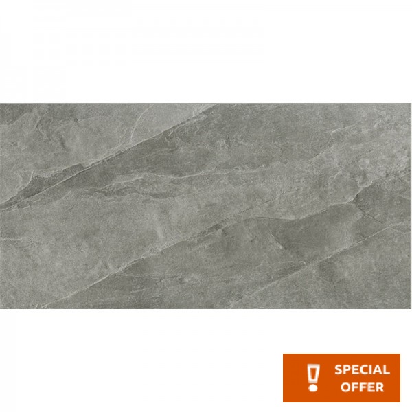 Floor tiles 59,7x119,6 Italy Natural, style: stone 1st choice rettificato surface: Matt, hue: Grey Plain tiles