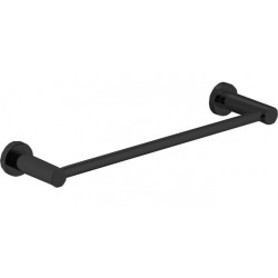 Towel 40cm Black Matt Fixed material: Brass single, color: Black surface: Matt Towel rails