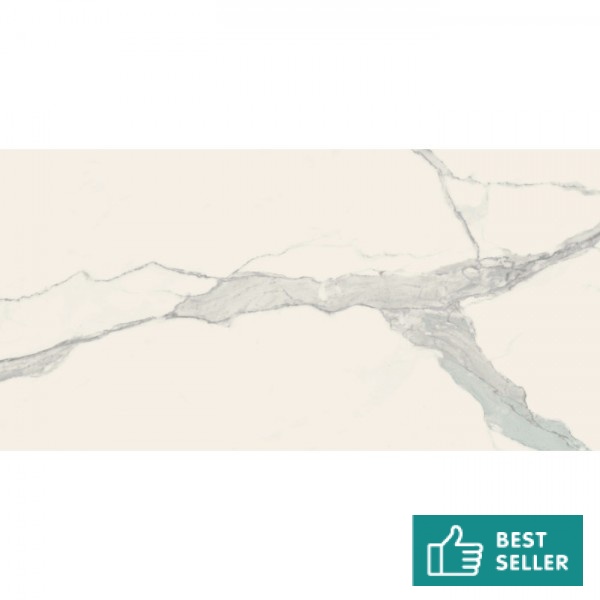 Floor tiles 59,7x119,7 Italy glossy, 9mm, style: marble 1st choice rettificato surface: Glossy, hue: White/Grey Plain tiles Floor tiles 59,7x119,7 Italy glossy, 9mm, style: marble 1st choice rettificato surface: Glossy, hue: White/Grey Plain tiles