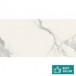 Floor tiles 59,7x119,7 Italy soft, 9mm, style: marble 1st choice rettificato surface: Matt, hue: White/Grey