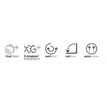 Wall-mounted toilet & toilet seat soft closing, style: Sandwich hidden fixation Self-Cleaning / Rimless Slim Extraglaze, Quick Release 50x36 surface: Glossy, color: White Wall-mounted