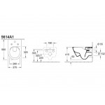 Wall-mounted toilet & toilet seat soft closing, style: Wrapover hidden fixation Self-Cleaning / Rimless DirectFlush, ViFresh, AquaReduct, SupraFix, CeramicPlus 56x37 surface: Glossy, color: White Wall-mounted