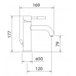 Wash basin tap Deck-mounted material: Brass mixer S size With push-open waste set inox finish, color: Chrome surface: Brushed Deck-mounted Wash basin tap Deck-mounted material: Brass mixer S size With push-open waste set inox finish, color: Chrome surface: Brushed Deck-mounted
