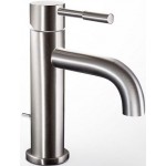 Wash basin tap Deck-mounted material: Brass mixer S size With push-open waste set inox finish, color: Chrome surface: Brushed Deck-mounted Wash basin tap Deck-mounted material: Brass mixer S size With push-open waste set inox finish, color: Chrome surface: Brushed Deck-mounted