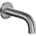 Spout (Nozzle) 10cm Wall-mounted material: Brass, color: Chrome surface: Brushed Bath spouts
