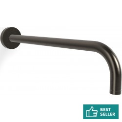 Βραχίονας 35cm  brushed black chrome επίτοιχος τύπος από ορείχαλκο, χρώμα: Μαύρο επιφάνεια: Βουρτσισμένη Βραχίονες κεφαλής ντους