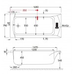 Μπανιέρα ορθογώνια 170x80 από ενισχυμένο ακρυλικό Carronite, χρώμα: Λευκό χωρίς λαβές επιφάνεια: Γυαλιστερή Ορθογώνιες Μπανιέρα ορθογώνια 170x80 από ενισχυμένο ακρυλικό Carronite, χρώμα: Λευκό χωρίς λαβές επιφάνεια: Γυαλιστερή Ορθογώνιες
