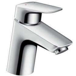 Wash basin tap Deck-mounted material: Brass mixer S size With pop-up waste set 70, color: Chrome surface: Glossy Deck-mounted