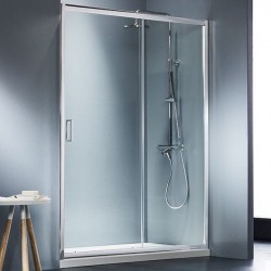 Shower enclosure Linear 100x180 5mm sliding surface: Glossy, color: Chrome