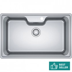 Νεροχύτης ανοξείδωτος 81x51 από inox επιφάνεια: Λεία ματ χωρίς πάγκο ένθετος 1 γούρνα, χρώμα: Χρωμέ Ανοξείδωτοι