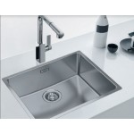 Sink Stainless (Steel) 50x40 material: Inox surface: Brushed free Slim top / Flushmount / Undermount 1 bowl, color: Chrome Stainless steel
