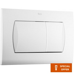 Flush wall plates for concealed cistern 62 dual flush valve material: ABS Mechanical with string, color: White surface: Glossy