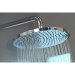 Κεφαλή ντους επίτοιχος τύπος / οροφής 24x24 από ορείχαλκο 1 ροής 240, χρώμα: Χρωμέ επιφάνεια: Γυαλιστερή Κεφαλές ντους