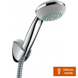 Shower head W/ hose and holder 1 jet Mono 160cm, color: Chrome surface: Glossy