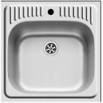 Νεροχύτης ανοξείδωτος 48x48 από inox επιφάνεια: Γυαλισμένη χωρίς πάγκο ένθετος 1 γούρνα, χρώμα: Χρωμέ Ανοξείδωτοι